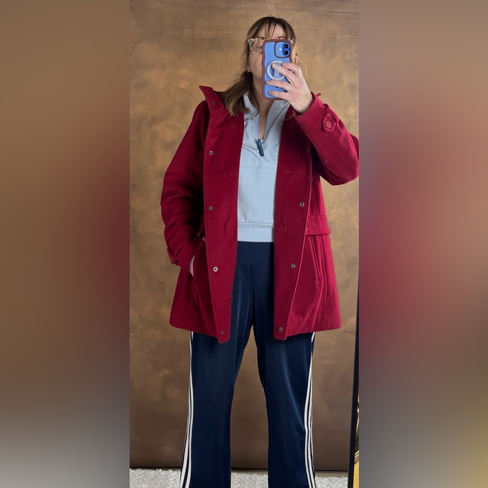 Pendleton Women’s Bold Red Pea Coat